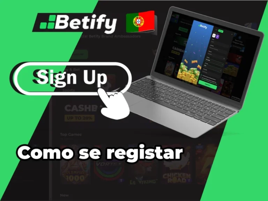 Como se registar na Betify